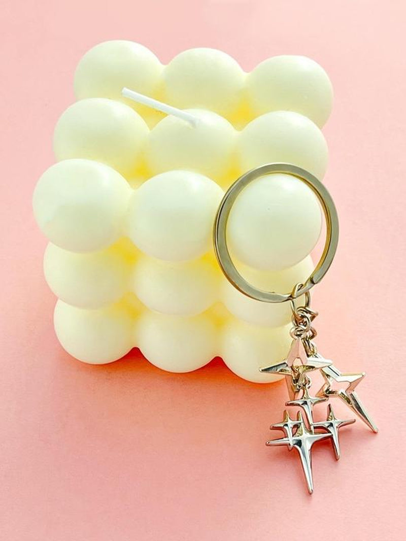 Star Design Keychain, Fashionable Alloy Keychain for Women & Men, Trendy All-Match & Exquisite Keychain for Birthday Gift, Stylish Keychain