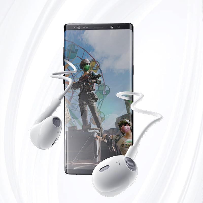 USB-C Headphones with Mic & Volume Control – Hifi Stereo Earbuds for Iphone 17/17 Pro/16/15, Samsung S25/S24/S23, Pixel 10/9, Oneplus & USB-C Phones