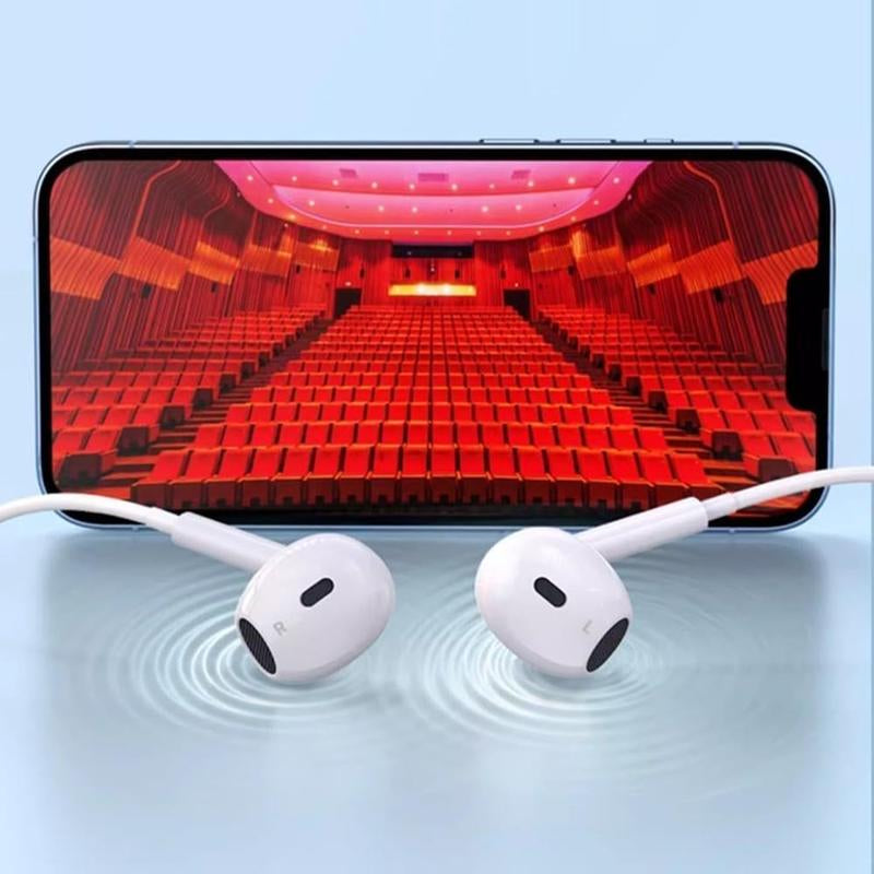 USB-C Headphones with Mic & Volume Control – Hifi Stereo Earbuds for Iphone 17/17 Pro/16/15, Samsung S25/S24/S23, Pixel 10/9, Oneplus & USB-C Phones